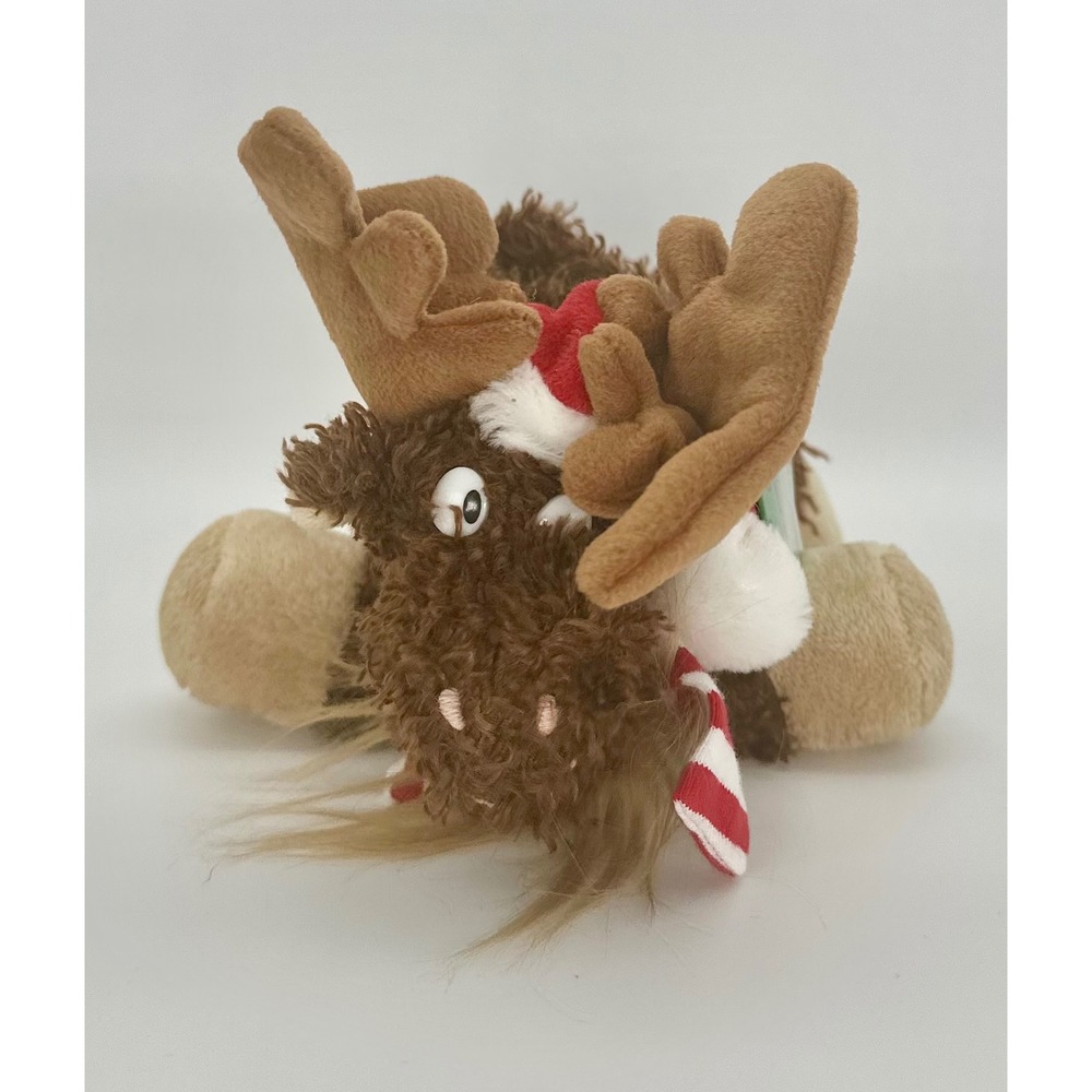 Vintage 2004 Preferred Plush Pudgy Paws Christmas Moose 6" Plush NWT P6567
